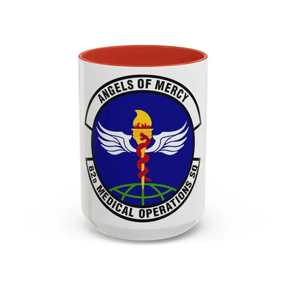 82d Medical Operations Squadron (U.S. Air Force) Accent Coffee Mug 15oz Red - Go Mug Yourself