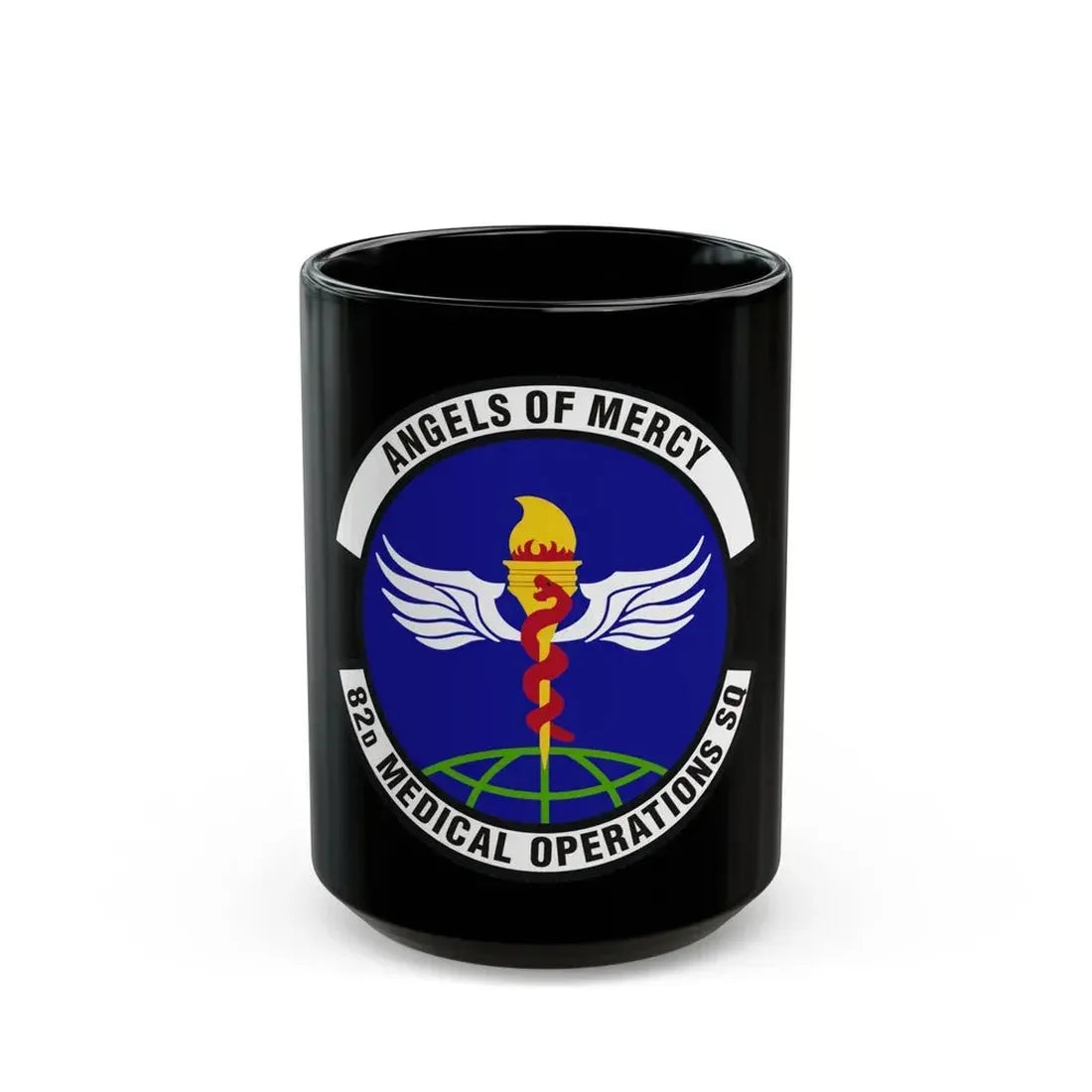82d Medical Operations Squadron (U.S. Air Force) Black Coffee Mug 15oz - Go Mug Yourself