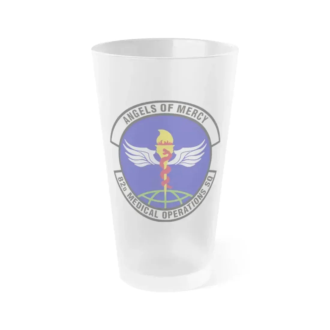 82d Medical Operations Squadron (U.S. Air Force) Frosted Pint Glass 16oz 16oz Frosted - Go Mug Yourself