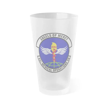 82d Medical Operations Squadron (U.S. Air Force) Frosted Pint Glass 16oz 16oz Frosted - Go Mug Yourself