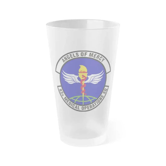 82d Medical Operations Squadron (U.S. Air Force) Frosted Pint Glass 16oz 16oz Frosted - Go Mug Yourself