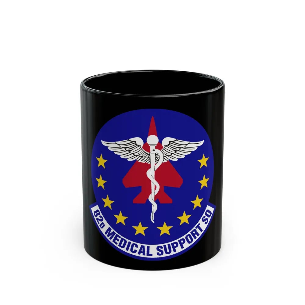 82d Medical Support Squadron (U.S. Air Force) Black Coffee Mug-11oz-Go Mug Yourself