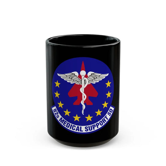 82d Medical Support Squadron (U.S. Air Force) Black Coffee Mug-15oz-Go Mug Yourself