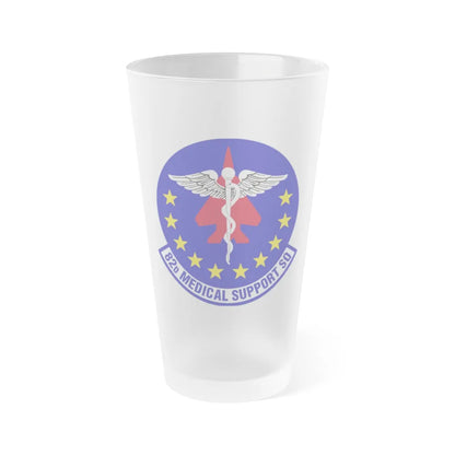 82d Medical Support Squadron (U.S. Air Force) Frosted Pint Glass 16oz-16oz-Frosted-Go Mug Yourself