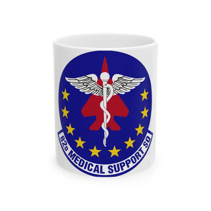 82d Medical Support Squadron (U.S. Air Force) White Coffee Mug-11oz-Go Mug Yourself