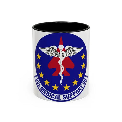 82d Medical Support Squadron (U.S. Air Force) Accent Coffee Mug 11oz Black - Go Mug Yourself