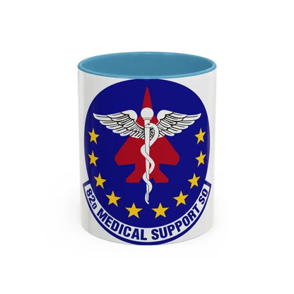 82d Medical Support Squadron (U.S. Air Force) Accent Coffee Mug 11oz Light Blue - Go Mug Yourself