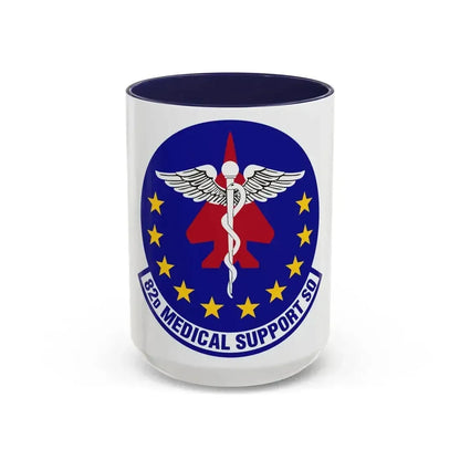 82d Medical Support Squadron (U.S. Air Force) Accent Coffee Mug 15oz Navy - Go Mug Yourself
