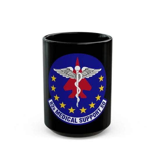 82d Medical Support Squadron (U.S. Air Force) Black Coffee Mug 15oz - Go Mug Yourself