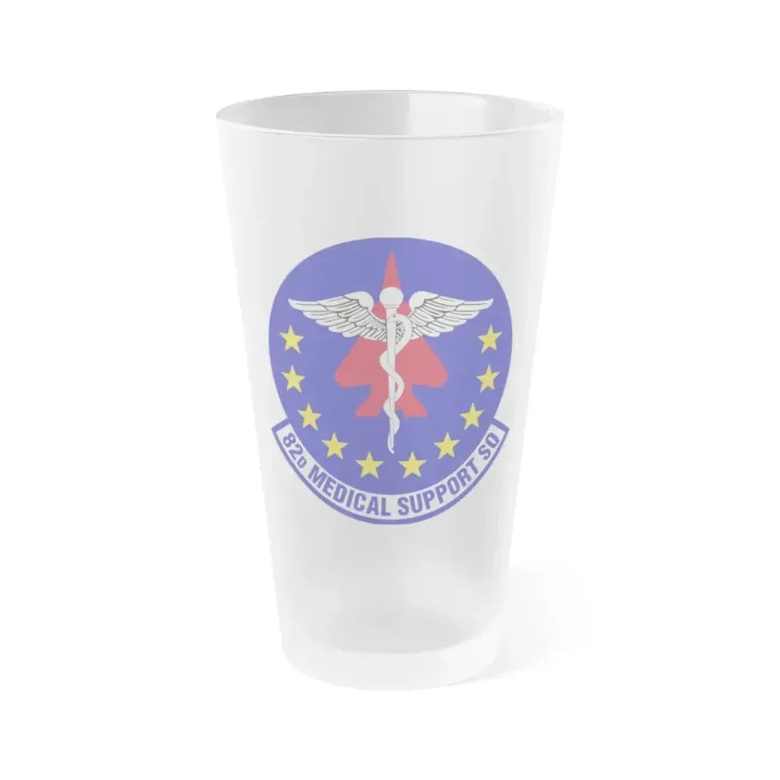 82d Medical Support Squadron (U.S. Air Force) Frosted Pint Glass 16oz 16oz Frosted - Go Mug Yourself