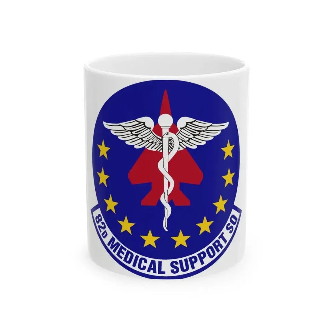 82d Medical Support Squadron (U.S. Air Force) White Coffee Mug 11oz - Go Mug Yourself