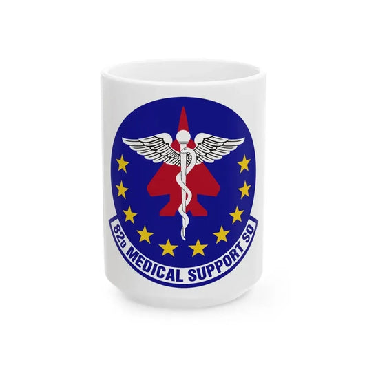 82d Medical Support Squadron (U.S. Air Force) White Coffee Mug 15oz - Go Mug Yourself