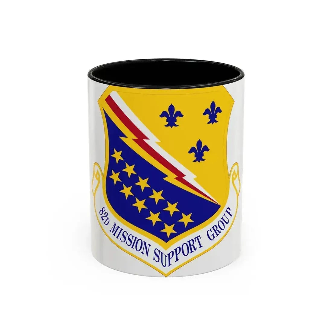 82d Mission Support Group (U.S. Air Force) Accent Coffee Mug 11oz Black - Go Mug Yourself