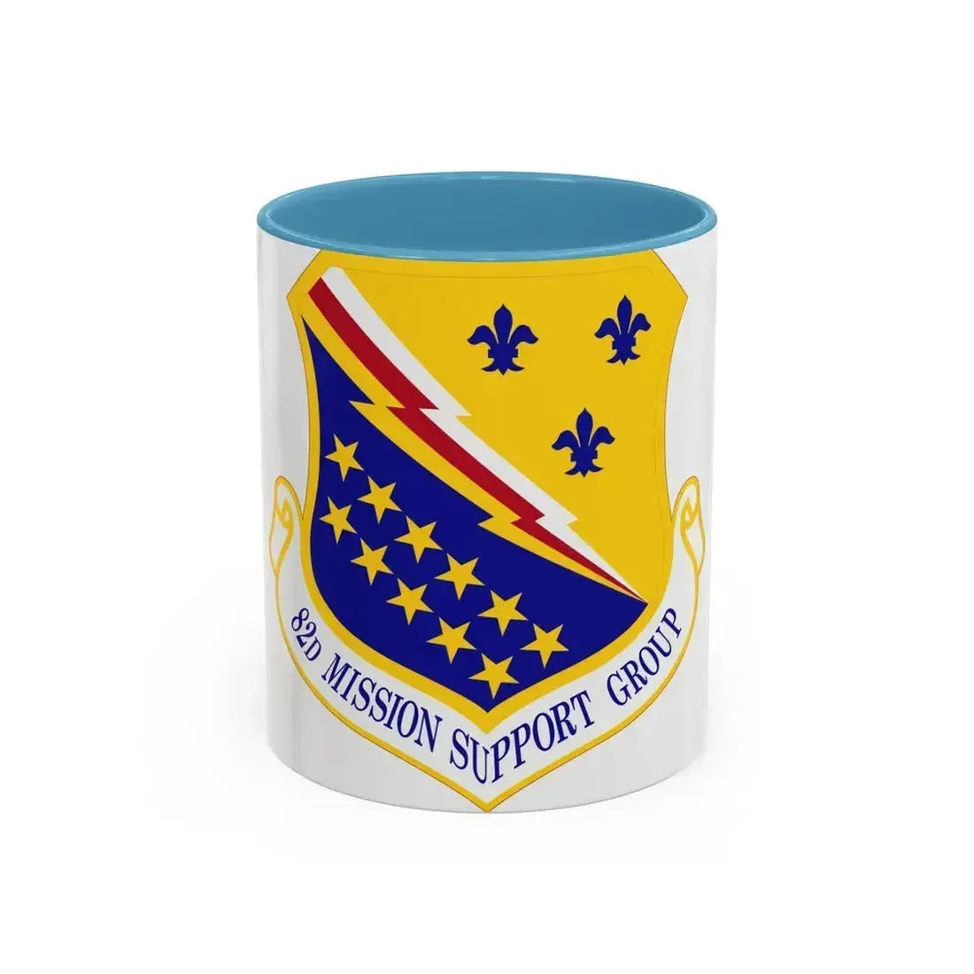 82d Mission Support Group (U.S. Air Force) Accent Coffee Mug 11oz Light Blue - Go Mug Yourself