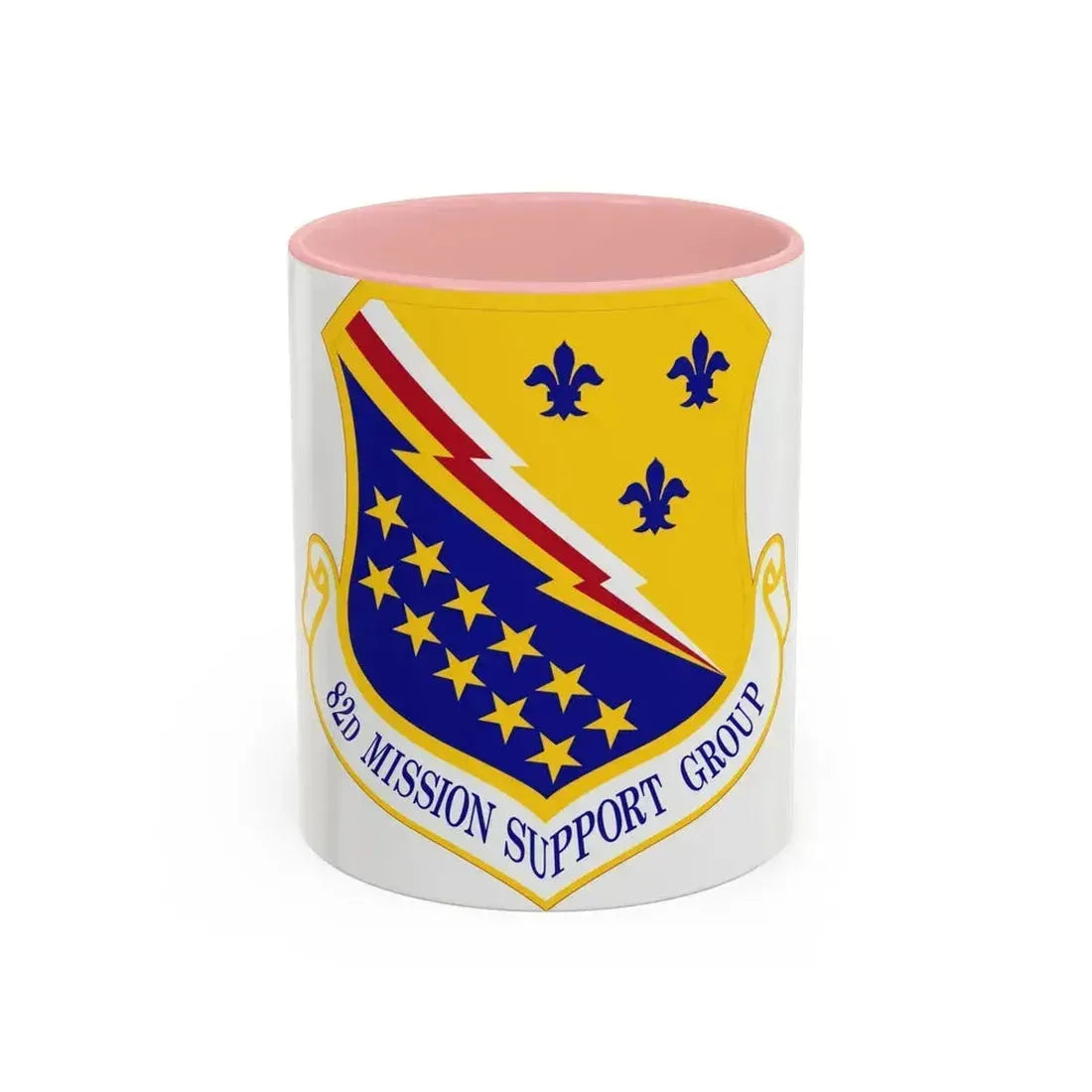 82d Mission Support Group (U.S. Air Force) Accent Coffee Mug 11oz Pink - Go Mug Yourself