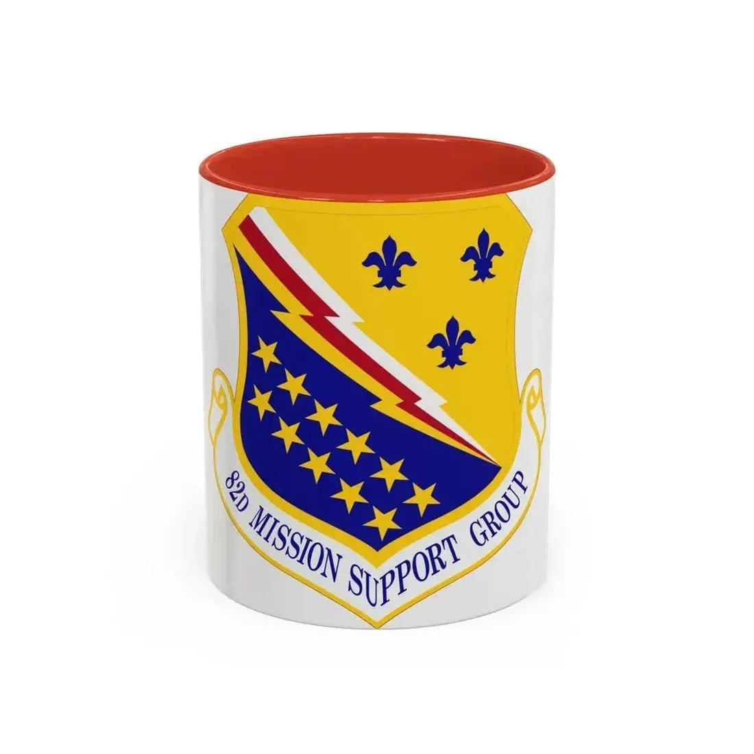 82d Mission Support Group (U.S. Air Force) Accent Coffee Mug 11oz Red - Go Mug Yourself