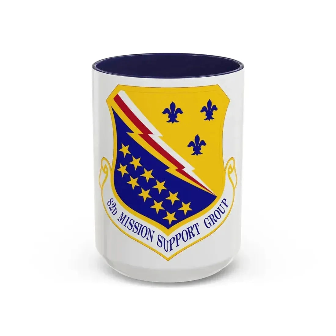 82d Mission Support Group (U.S. Air Force) Accent Coffee Mug 15oz Navy - Go Mug Yourself