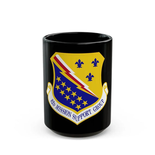 82d Mission Support Group (U.S. Air Force) Black Coffee Mug 15oz - Go Mug Yourself