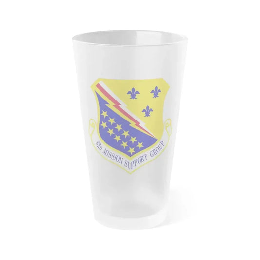 82d Mission Support Group (U.S. Air Force) Frosted Pint Glass 16oz 16oz Frosted - Go Mug Yourself
