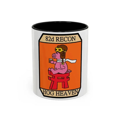 82D RECON Friday Patch (U.S. Air Force) Accent Coffee Mug 11oz Black - Go Mug Yourself