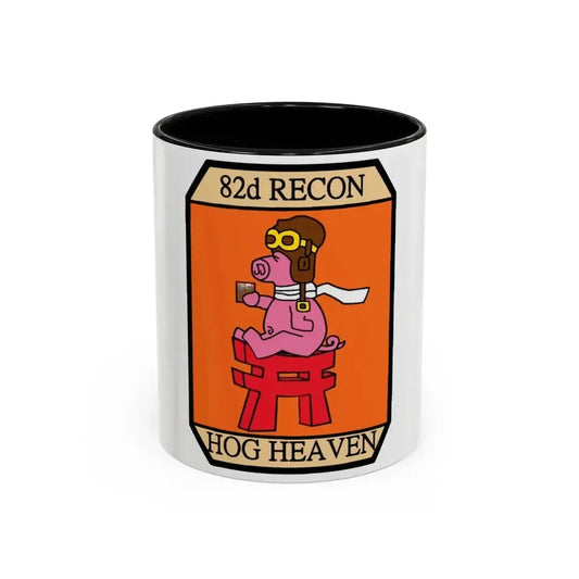 82D RECON Friday Patch (U.S. Air Force) Accent Coffee Mug 11oz Black - Go Mug Yourself