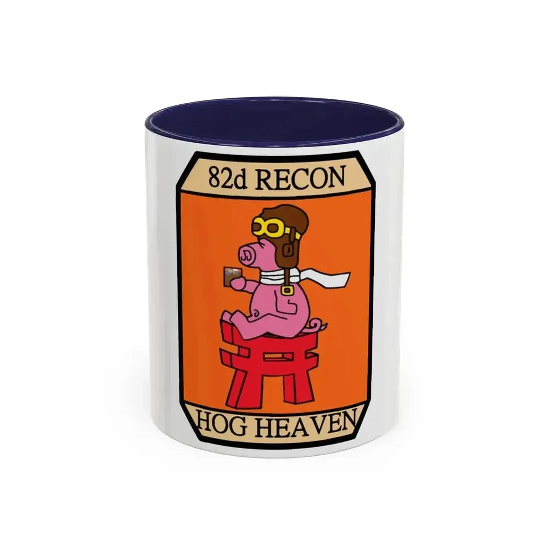 82D RECON Friday Patch (U.S. Air Force) Accent Coffee Mug 11oz Navy - Go Mug Yourself