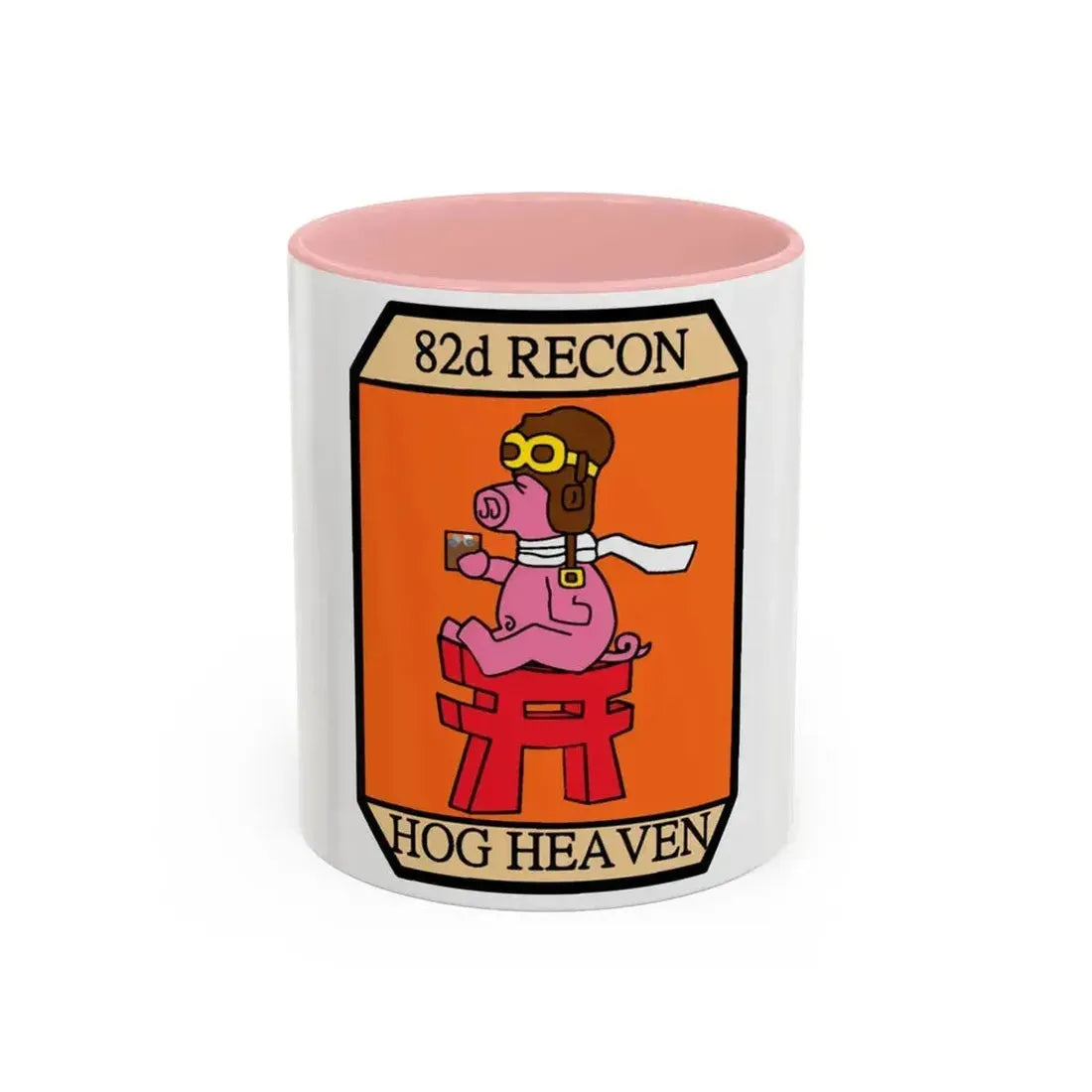 82D RECON Friday Patch (U.S. Air Force) Accent Coffee Mug 11oz Pink - Go Mug Yourself