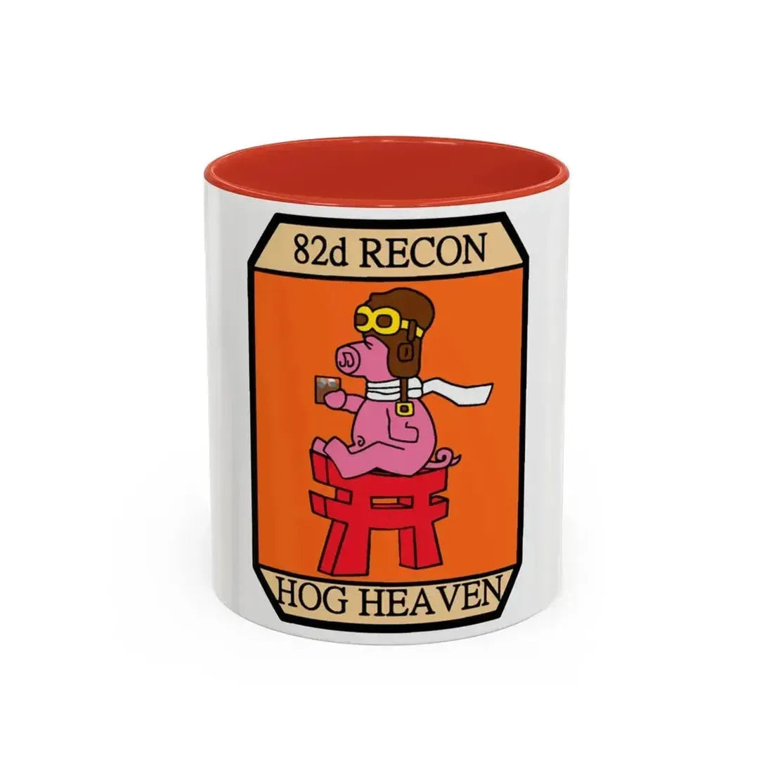 82D RECON Friday Patch (U.S. Air Force) Accent Coffee Mug 11oz Red - Go Mug Yourself