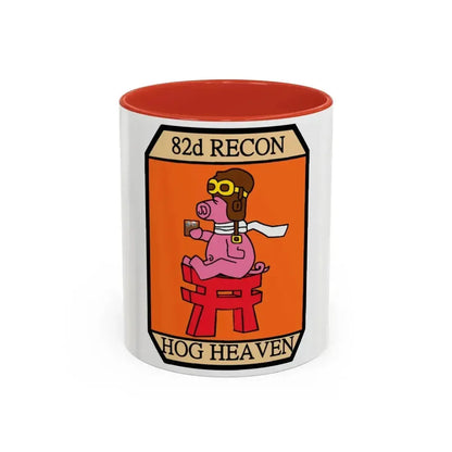 82D RECON Friday Patch (U.S. Air Force) Accent Coffee Mug 11oz Red - Go Mug Yourself