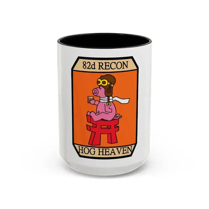 82D RECON Friday Patch (U.S. Air Force) Accent Coffee Mug 15oz Black - Go Mug Yourself
