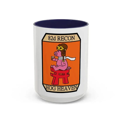 82D RECON Friday Patch (U.S. Air Force) Accent Coffee Mug 15oz Navy - Go Mug Yourself