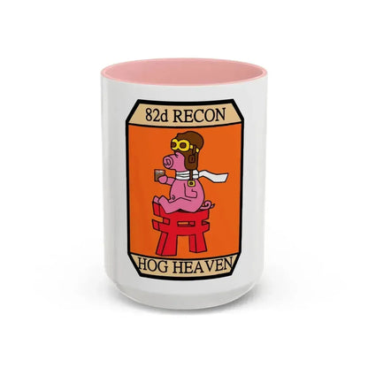 82D RECON Friday Patch (U.S. Air Force) Accent Coffee Mug 15oz Pink - Go Mug Yourself