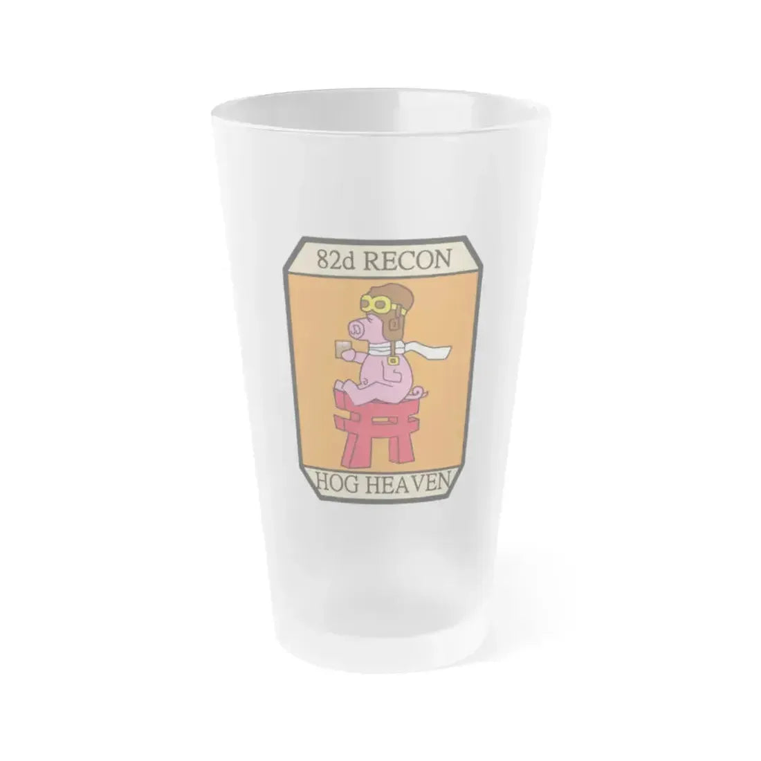 82D RECON Friday Patch (U.S. Air Force) Frosted Pint Glass 16oz 16oz Frosted - Go Mug Yourself