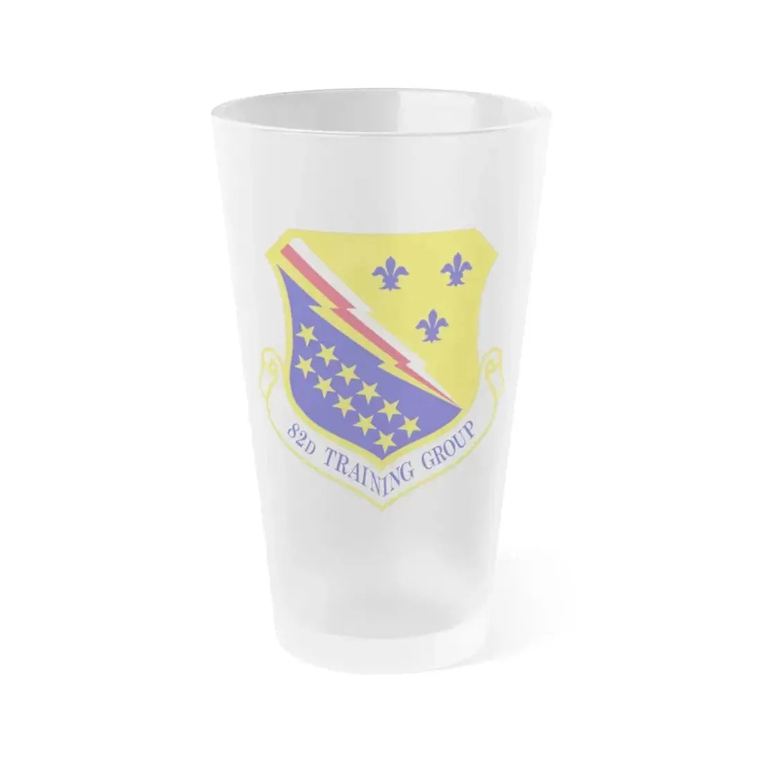 82d Training Group (U.S. Air Force) Frosted Pint Glass 16oz 16oz Frosted - Go Mug Yourself