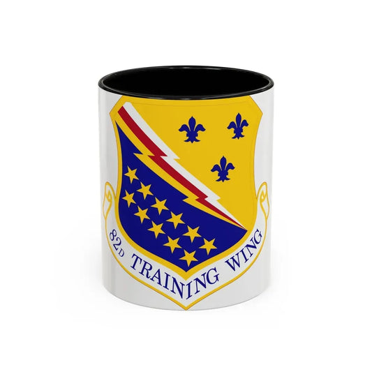 82d Training Wing (U.S. Air Force) Accent Coffee Mug 11oz Black - Go Mug Yourself