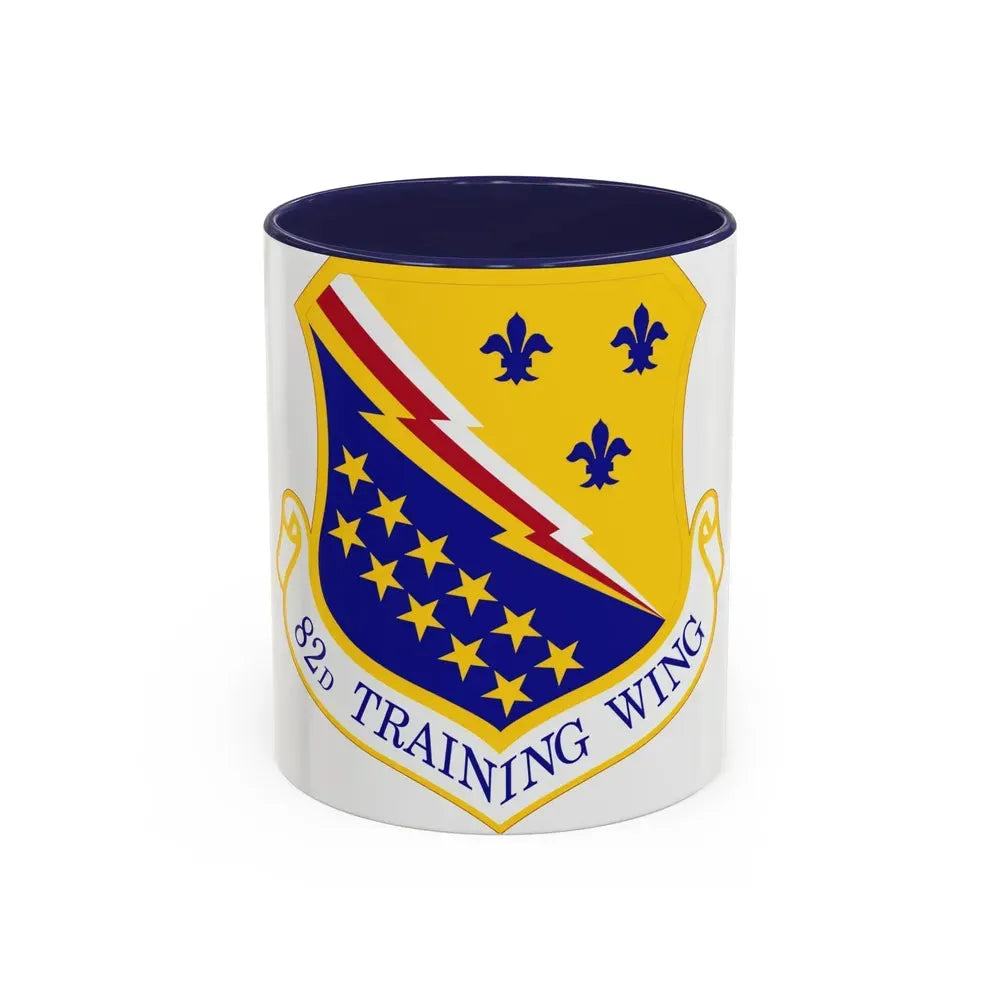 82d Training Wing (U.S. Air Force) Accent Coffee Mug 11oz Navy - Go Mug Yourself