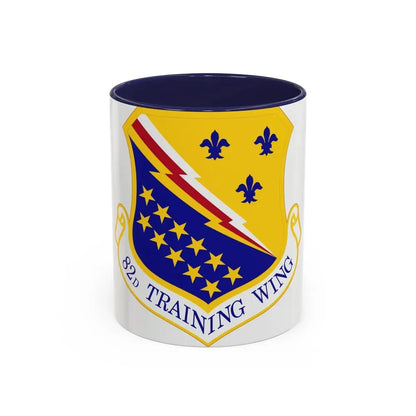 82d Training Wing (U.S. Air Force) Accent Coffee Mug 11oz Navy - Go Mug Yourself