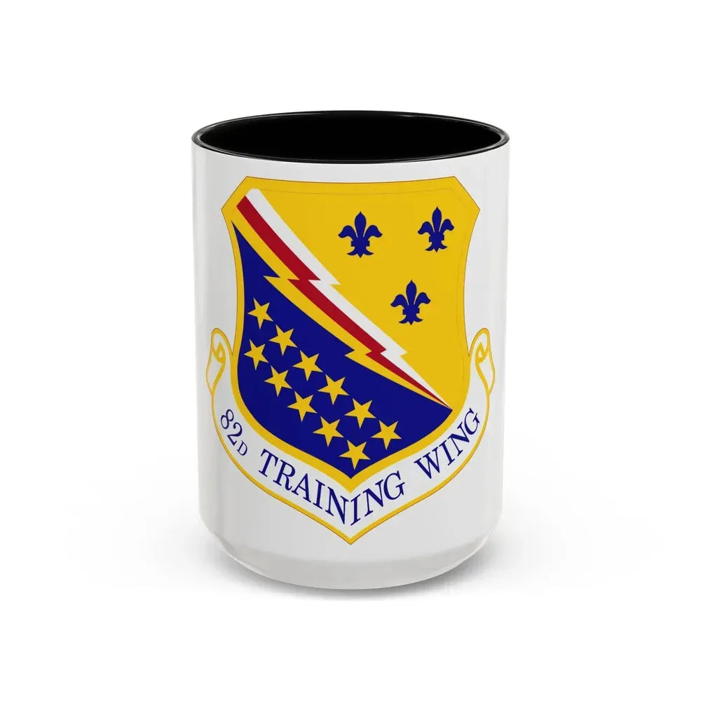 82d Training Wing (U.S. Air Force) Accent Coffee Mug 15oz Black - Go Mug Yourself