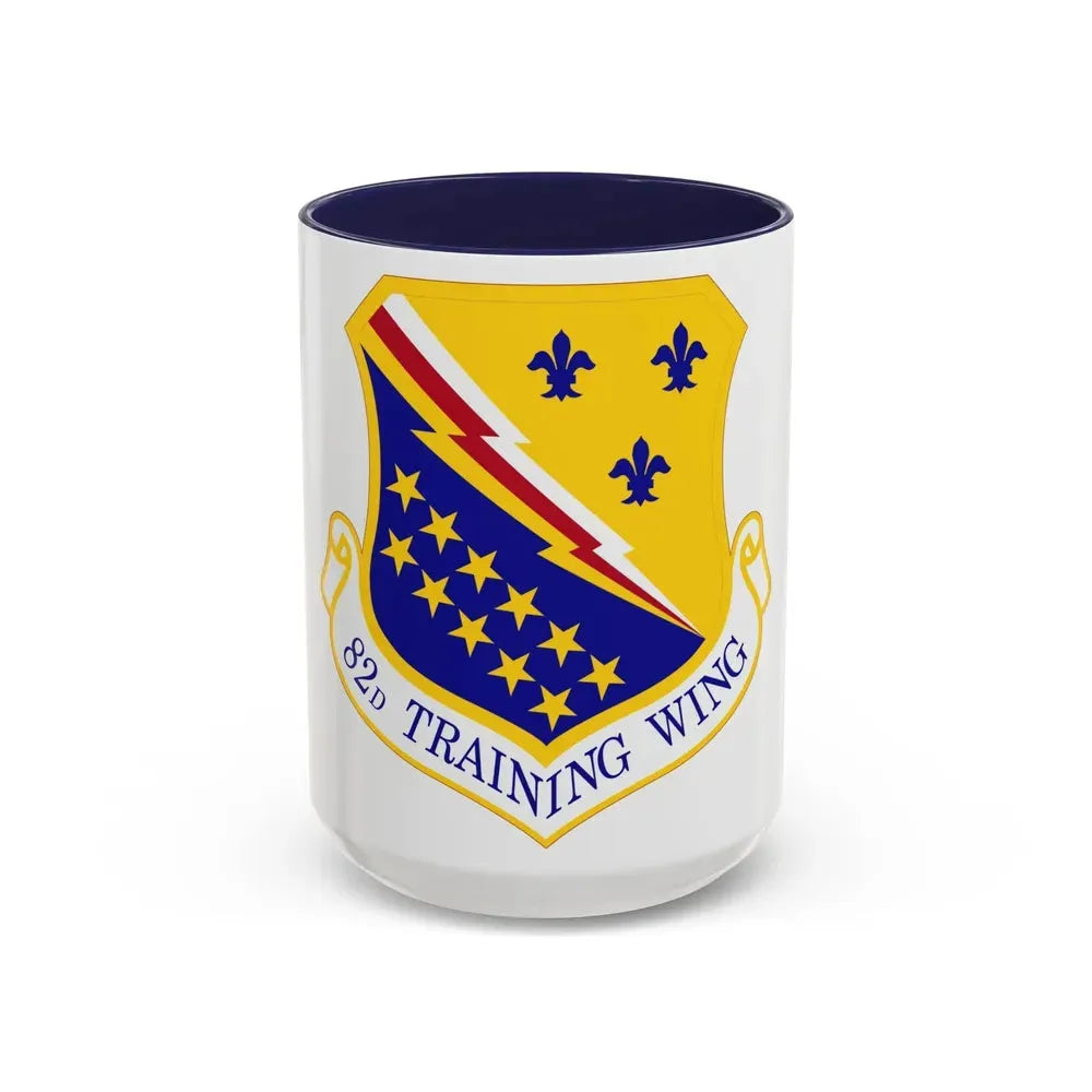 82d Training Wing (U.S. Air Force) Accent Coffee Mug 15oz Navy - Go Mug Yourself