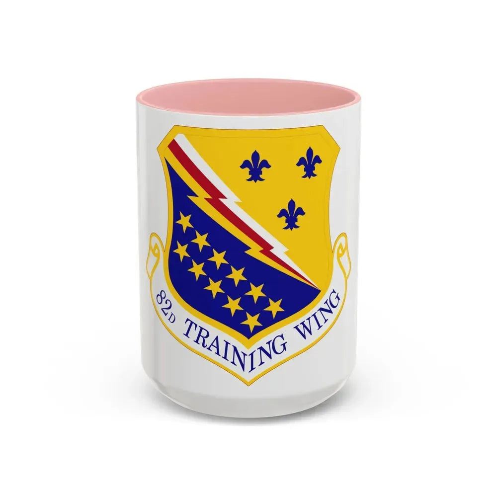 82d Training Wing (U.S. Air Force) Accent Coffee Mug 15oz Pink - Go Mug Yourself