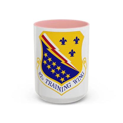 82d Training Wing (U.S. Air Force) Accent Coffee Mug 15oz Pink - Go Mug Yourself