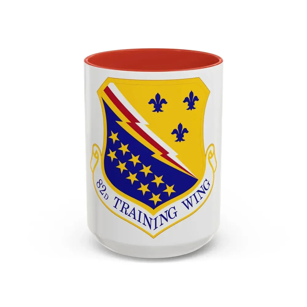 82d Training Wing (U.S. Air Force) Accent Coffee Mug 15oz Red - Go Mug Yourself