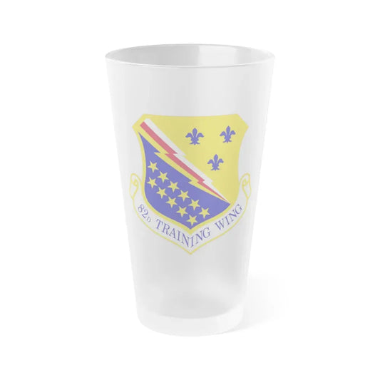 82d Training Wing (U.S. Air Force) Frosted Pint Glass 16oz 16oz Frosted - Go Mug Yourself