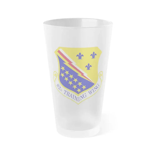 82d Training Wing (U.S. Air Force) Frosted Pint Glass 16oz 16oz Frosted - Go Mug Yourself