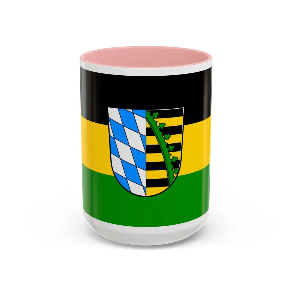 Flag of Coburg Germany - Accent Coffee Mug-15oz-Pink-Go Mug Yourself