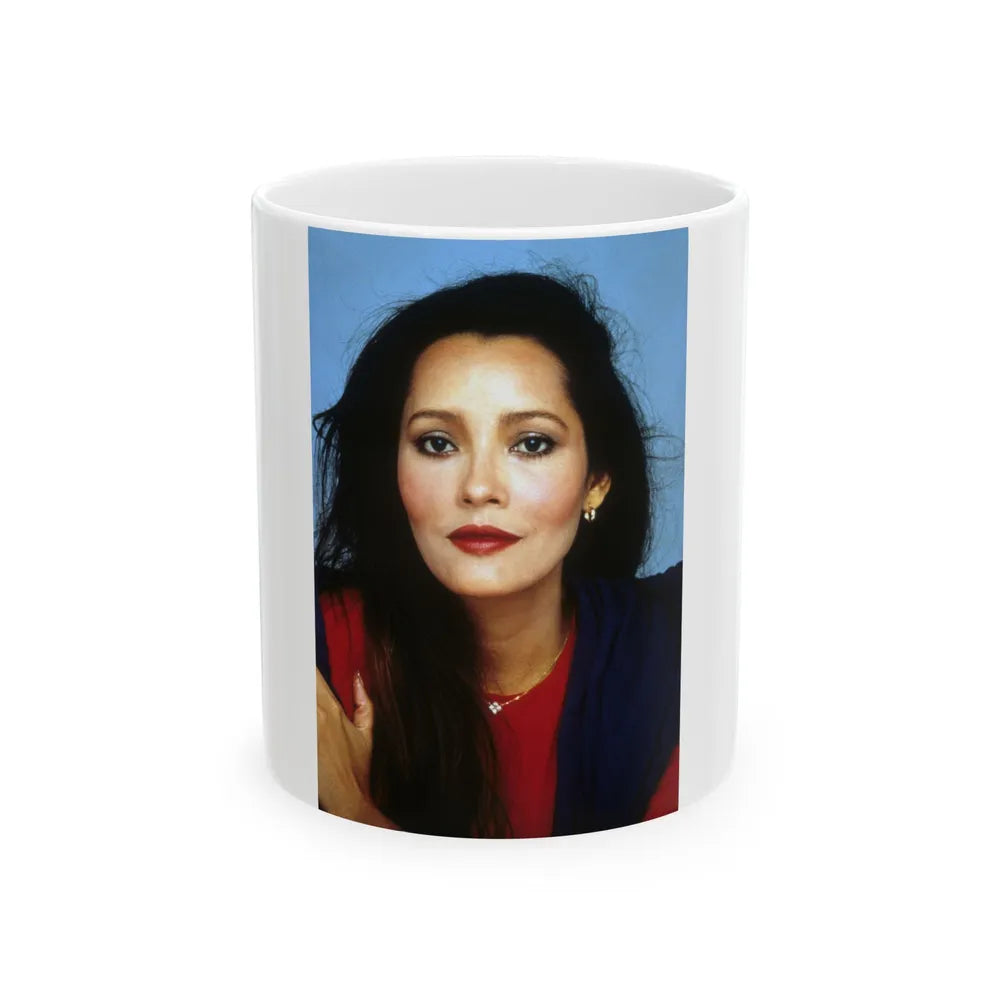 Barbara Carrera #117 (Vintage Female Icon) White Coffee Mug-11oz-Go Mug Yourself