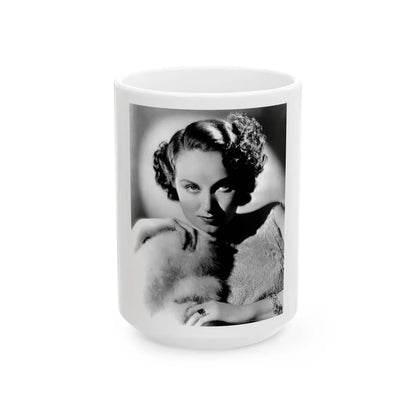 Fay Wray #213 (Vintage Female Icon) White Coffee Mug-15oz-Go Mug Yourself