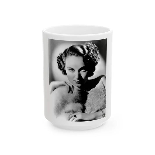 Fay Wray #213 (Vintage Female Icon) White Coffee Mug-15oz-Go Mug Yourself