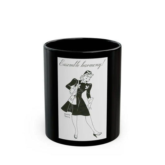 Ensemble harmony (1), 1941 - Black Coffee Mug-11oz-Go Mug Yourself