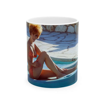 Jill St. John #162 (Vintage Female Icon) White Coffee Mug-11oz-Go Mug Yourself